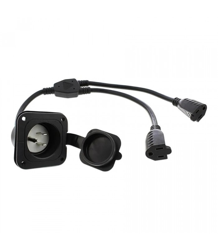 Câble diviseur NEMA 5-15 - 125V - 15A - 56 cm