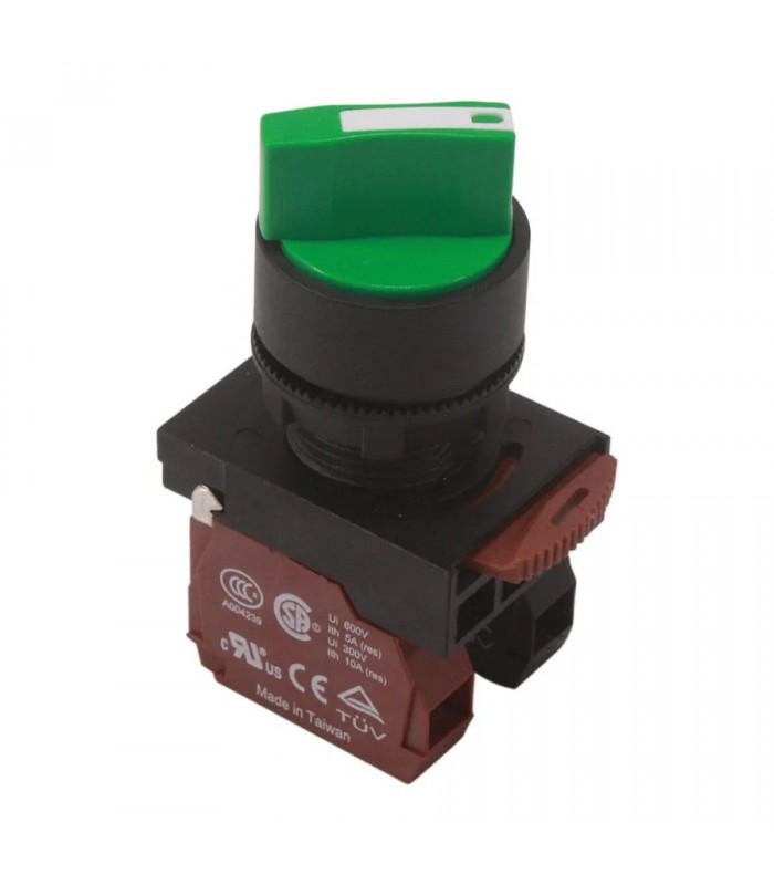 NHD Rotary Switch - 2 positions 45 ° - N.O/N.C. - Green