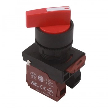 NHD Interrupteur rotatif - 2 positions 90° - N.O./N.F. - Rouge