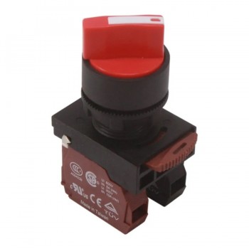 NHD Rotary Switch - 3 Positions 45 ° - NO/NC - Red