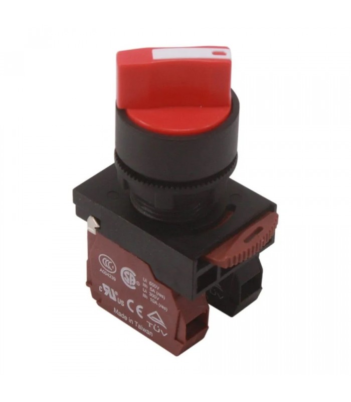 NHD Rotary Switch - 3 Positions 45 ° - NO/NC - Red