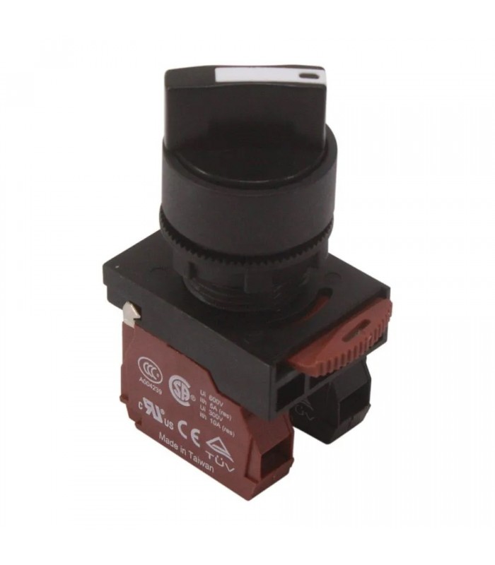 NHD Rotary Switch - 3 Positions 45° - N.O./N.C - Black