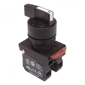 NHD Interrupteur rotatif long 3 pos 45° moment - Noir