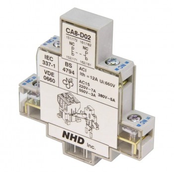NHD Contacts auxiliaires à montage latéral (2x N.F.)