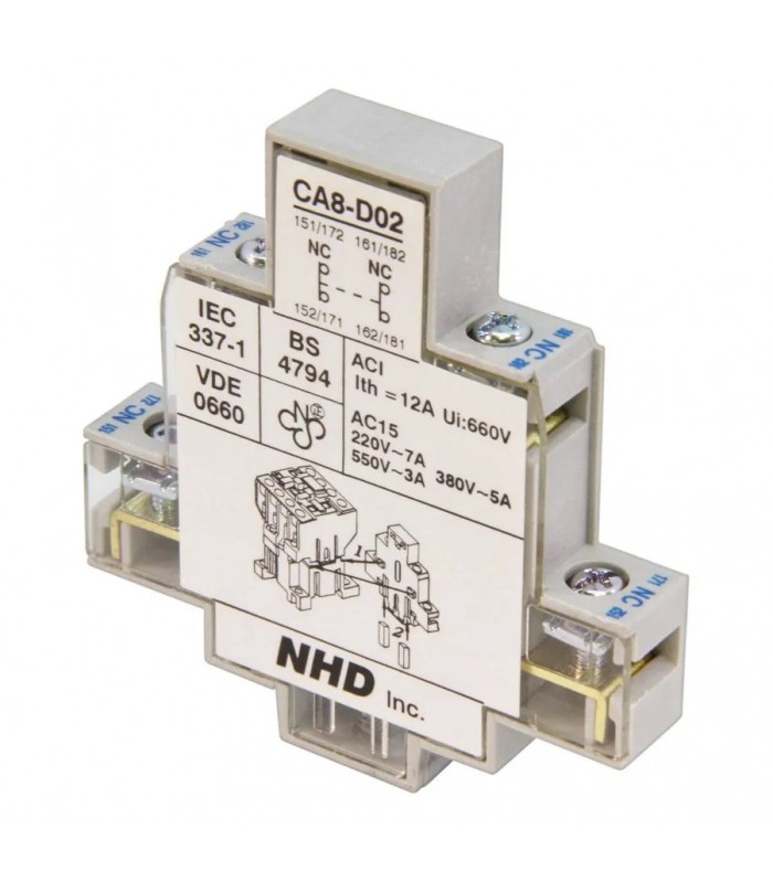 NHD Side Mount Auxiliary Contacts (2x N.C.)