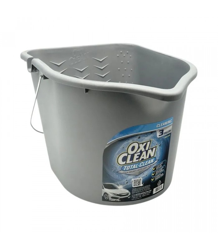Seau de lavage automobile OXI CLEAN avec grille - 11,4 L (3 gal) - Gris Seau de lavage automobile OXI CLEAN avec grille - 11,4 L (3 gal) - Gris