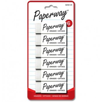 Paperway Gommes a effacer - Paquet de 6
