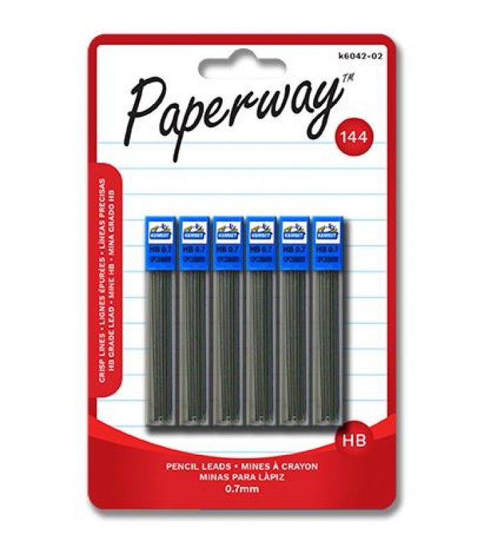 Paperway Mines de crayon 0,7 mm - 144 pcs