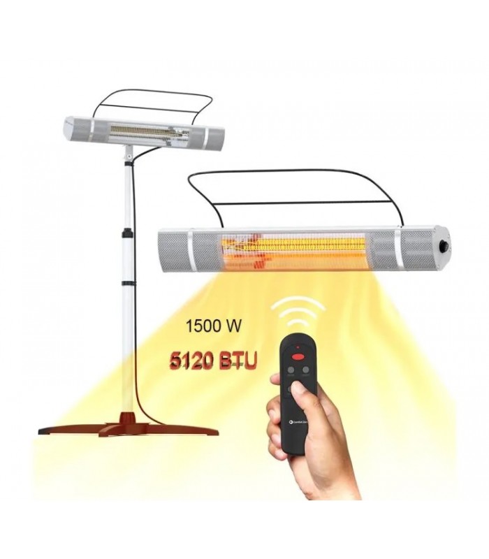 Patio Heater with Portable Stand - 1500 W - 5200 BTU