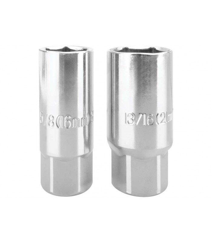 Performance Tool 20249 Douilles à bougie d'allumage - 5/8 po. et 13/16 po., chromées, entraînement 3/8 po.