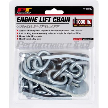 Performance Tool W41032 1/2 Ton (1,000 lbs.) Capacity 34 in. Engine Lift Chain