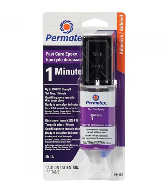 Permatex Époxyde 1 minute, seringue de 25 ml