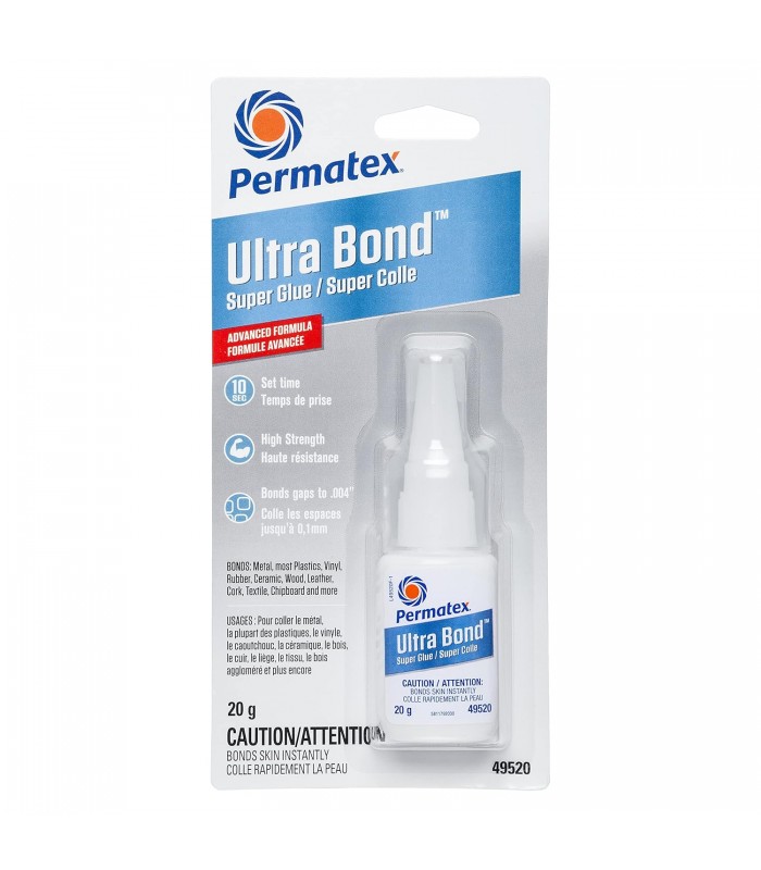 Permatex 49520 Ultra Bond Super Glue 495 Instant Adhesive, 20g