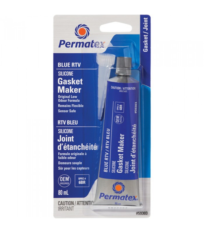 Permatex Composé à joints RTV, Tube, Bleu 80 ml