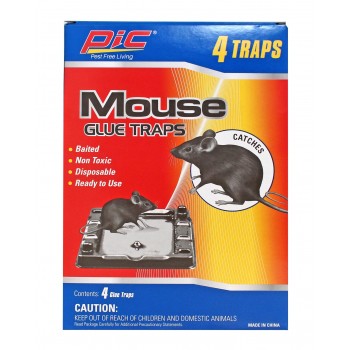 PIC Mouse glue traps - Pack of 4