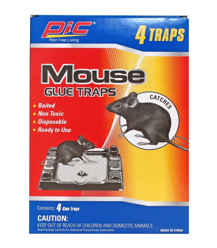 PIC Mouse glue traps - Pack of 4