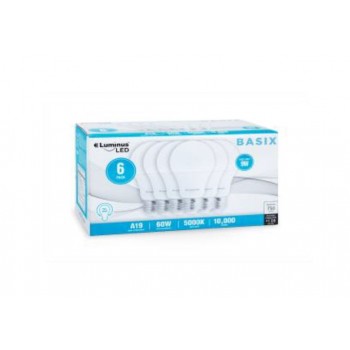 Luminus Ampoule LED A19, 9W, Lumière de Jour 5000K, Non réglable - Paquet de 6