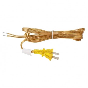 Corde AC 2/18 AWG SPT-2 polarisé (Or) - 6 Pieds