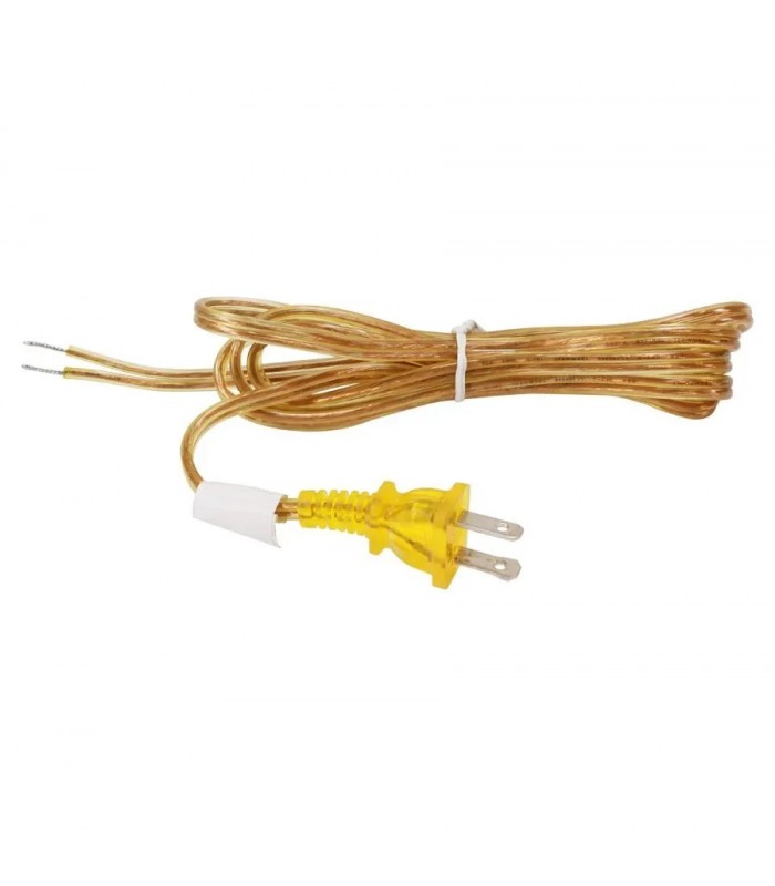 Polarized AC Cord 2/18 AWG SPT-2 (Gold) – 6 Ft