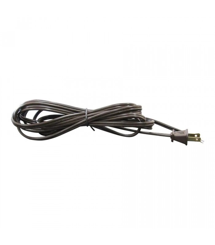 Polarized AC Power Cord - 2C/18 AWG - SPT-2 - 10 ft - Brown Polarized AC Power Cord - 2C/18 AWG - SPT-2 - 10 ft - Brown