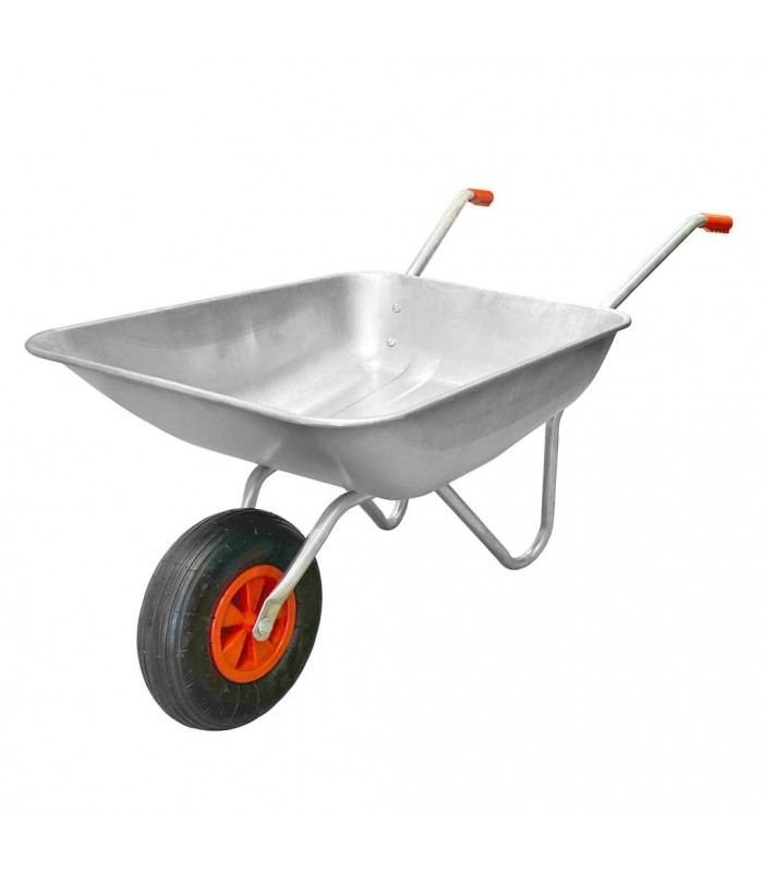 PowerSonic 2.5 CU. ft Galvanized Steel Wheelbarrow