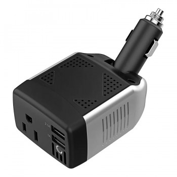 Onduleur pour véhicule POWERXCEL avec 2 ports USB et prise CA - 150 W