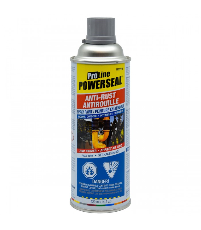 Proline Peinture antirouille en aérosol 420 ml (14,2 oz) Apprêt au zinc