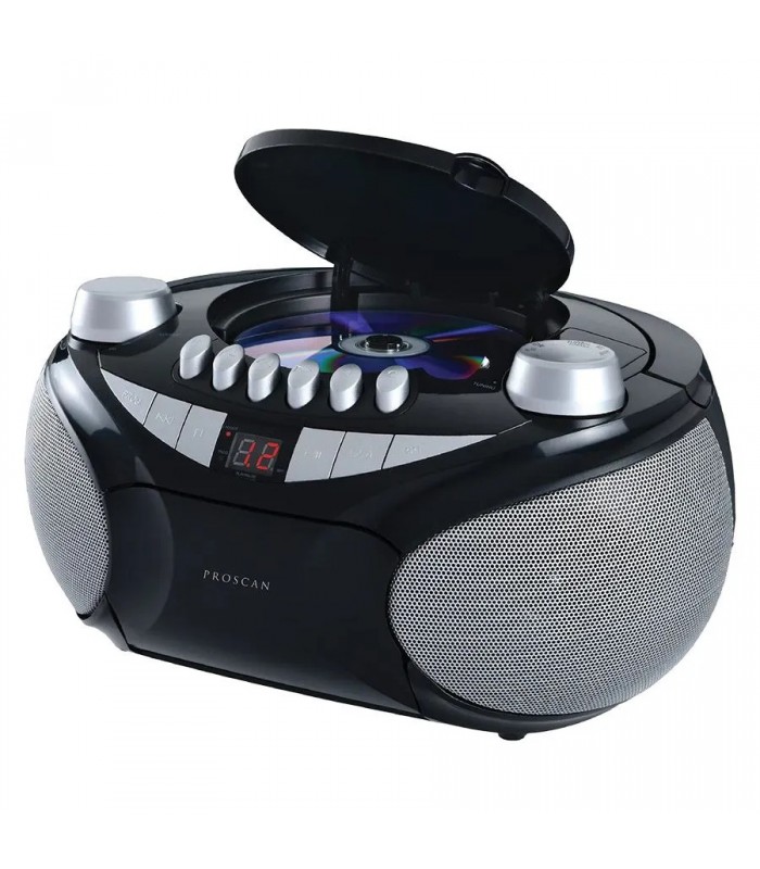 Proscan Minichaîne Stéréo Lecteur CD et Cassette avec Radio AM/FM - Recertifié