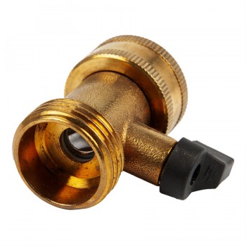 ProYard Aqua Connecteur de tuyau en ligne en laiton avec arrêt 3/4 po.