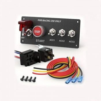 PureVolt 12V 40A Race Car Ignition 3 Switch Panel
