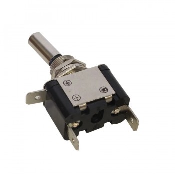 PureVolt 2-Positions ON/OFF Illuminated Toggle Switch - S.P.S.T - 3 pins - 12V - 25A - Red