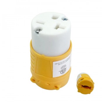 PureVolt Prise NEMA 6-20R - 3 fils - 250 V - 20 A - Jaune