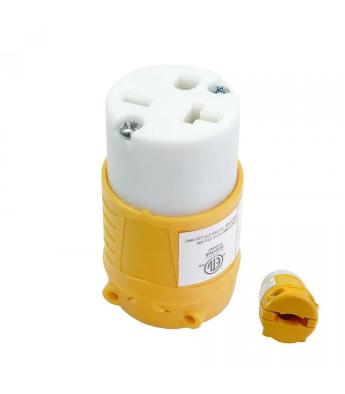 PureVolt 250 V 20 A NEMA 6-20R Receptacle - 3 Wires - Yellow