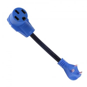 PureVolt Adaptateur ossiforme 30 A mâle à 50 A femelle pour VR - 125 V - 30 A - 30 cm