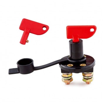 PureVolt Interrupteur d′isolation pour batterie avec clé détachable - 12/24 V CC - 200 A