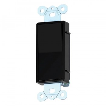 PureVolt Interrupteur à bascule décora 3 voies 15 A 120 V - Noir