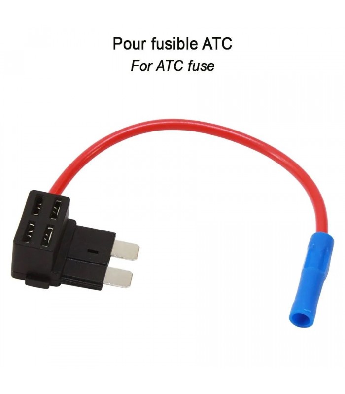 PureVolt Ajout-de-ligne pour 2 fusibles ATC - 13 cm