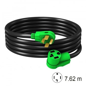 PureVolt Rallonge électrique pour sécheuse - 4C/10 AWG - 125/250 V - 30 A - 7.62 m