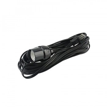 PureVolt Câble d'alimentation avec douille E26 et interrupteur - 75 W - 4 m