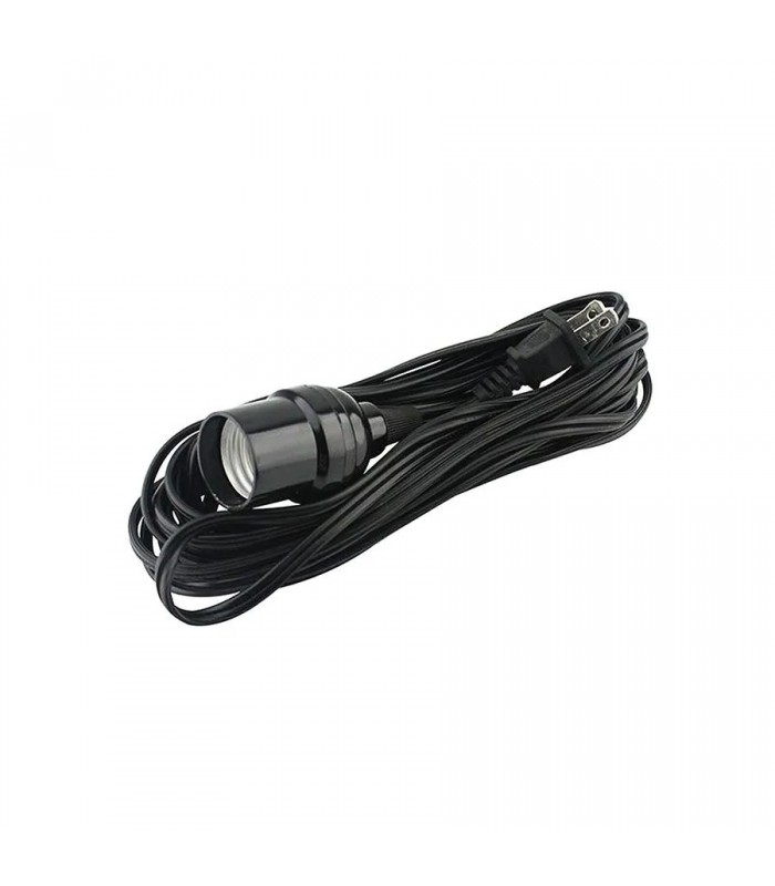 PureVolt Câble d'alimentation avec douille E26 et interrupteur - 75 W - 4 m