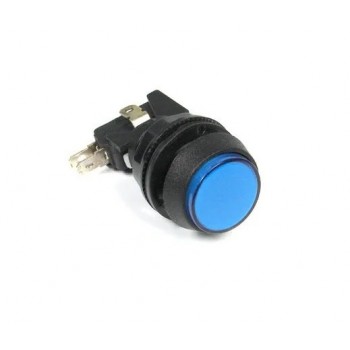 PureVolt Illuminated Momentary Push Button Switch - S.P.D.T. - N.C. - 125/250 V - Blue
