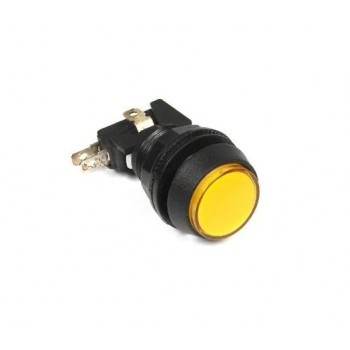 PureVolt Illuminated Momentary Push Button Switch - S.P.D.T. - N.C. - 125/250 V - Yellow