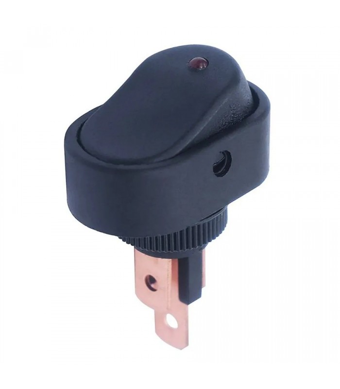 PureVolt Interrupteur à bascule illuminé - SPST - ON/OFF - 12V - 20A - 3 Pins - Rouge