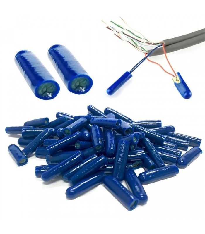 PureVolt Connecteurs B avec gel intérieur/extérieur - Bleu - Paquet de 100