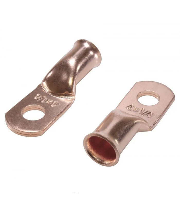 PureVolt Terminal à anneau - Vis 1/4 po. (6.3 mm) - 4 AWG - Bronze - Paquet de 2