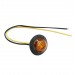 PureVolt Miniature LED Clearance Light with Lead Wires - 3/4 in - Amber - 5-Pack