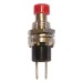 PureVolt Momentary Push Button Switch - Round Head - N.O - Red