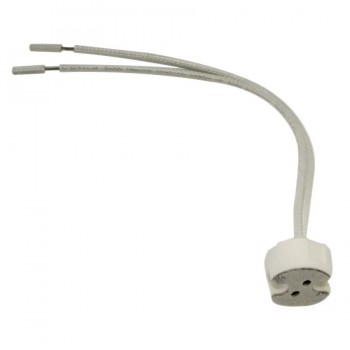 PureVolt Porcelain Lampholder G5.3 With 6 in. 18 AWG Wire