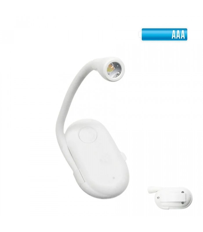 PureVolt Portable LED Book Light with Clip and Flexible Neck