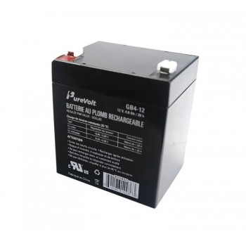 PureVolt Rechargeable Sealed Lead-Acid Battery - 12 V - 4 Ah
